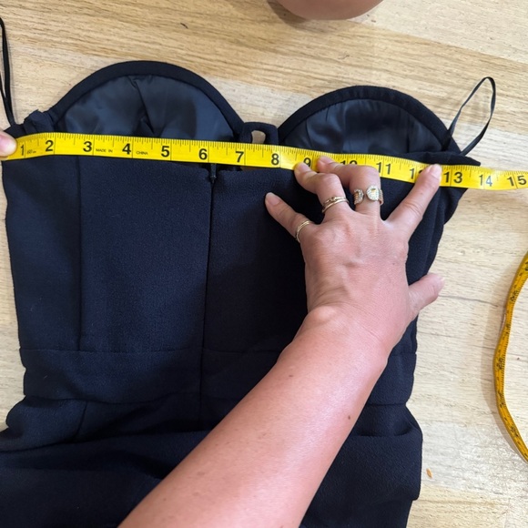 Zimmermann Crepe Strapless Dress in Navy NEW - Picture 6 of 14